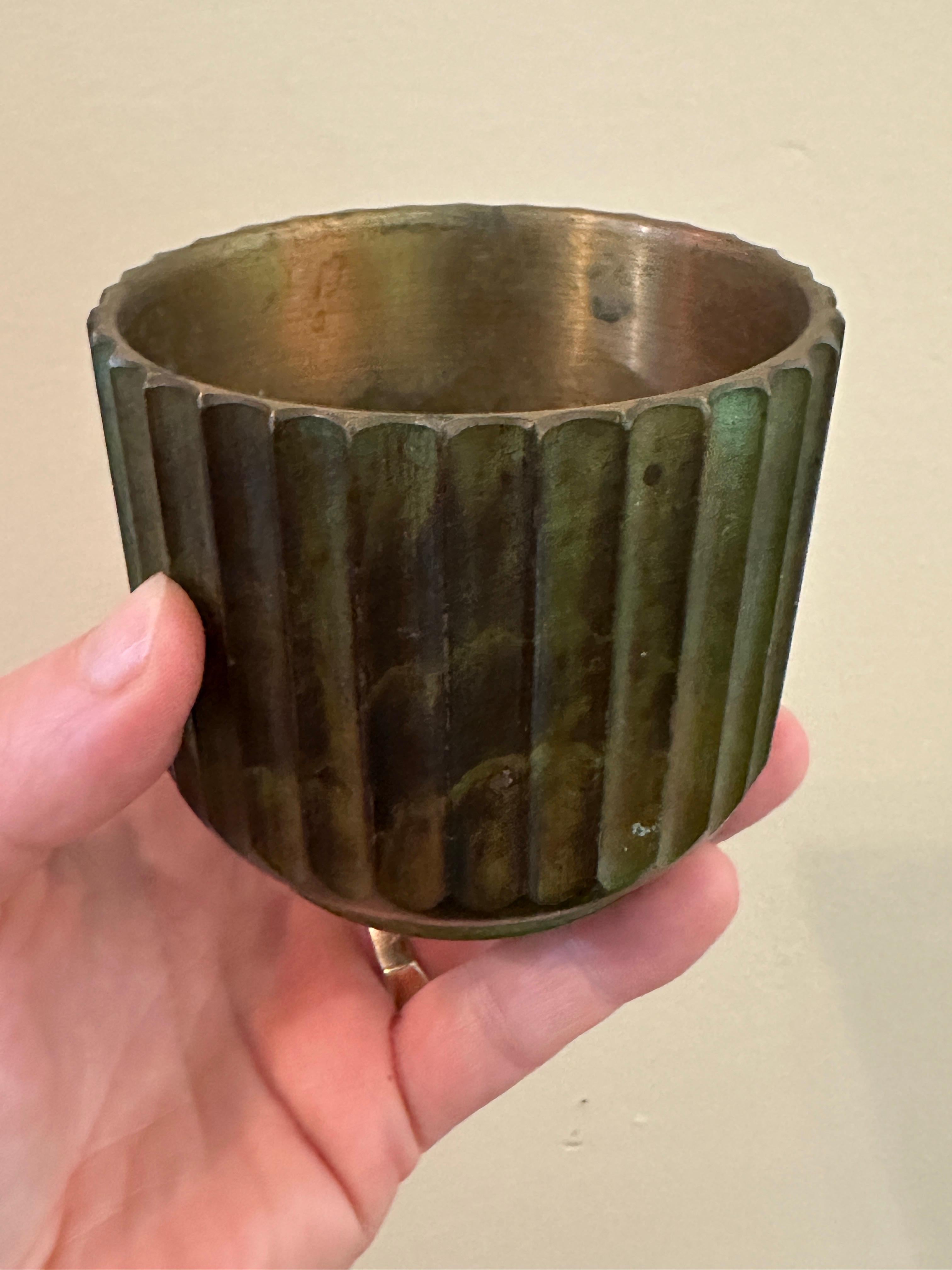1930er Jahre Art Deco Bronzegefäß TOR Dänemark (Mitte des 20. Jahrhunderts) im Angebot