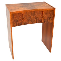 1930
s Art Deco Burr Walnut Console / Side Table