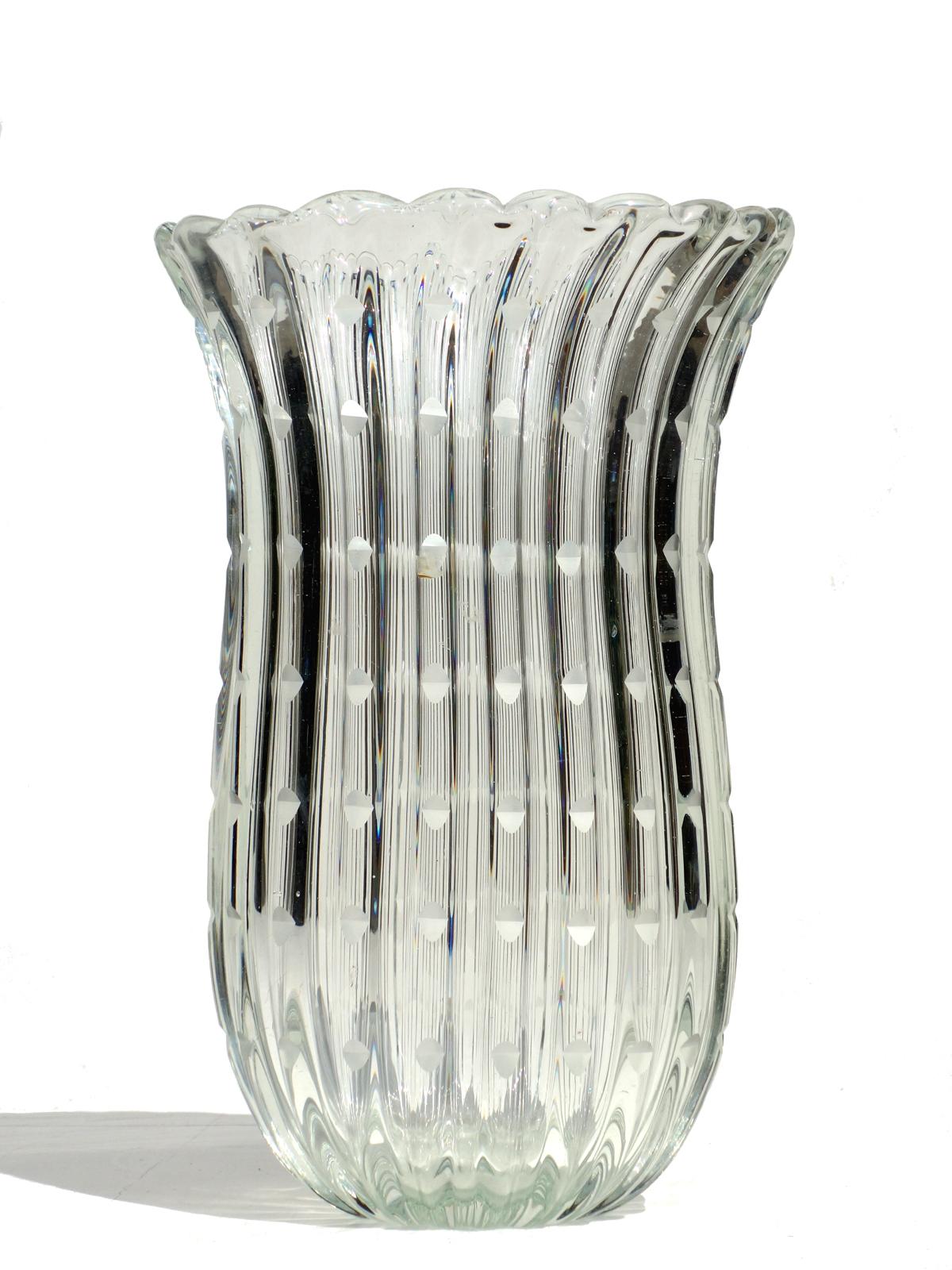 Clear Murano glass vase
Perfect condition.
 