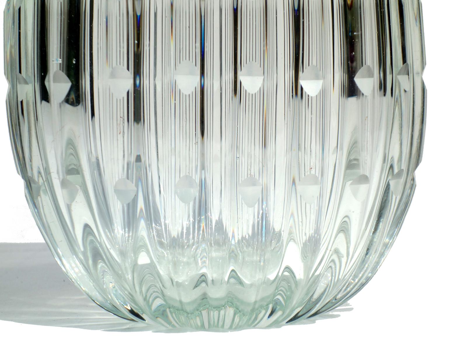 1930s Art Deco by Barovier Murano Glass Vase In Excellent Condition In Brescia, IT