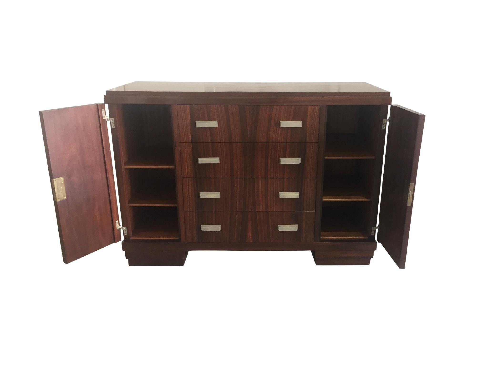 1930s Art Deco Cabinet by Maison Soubrier 1