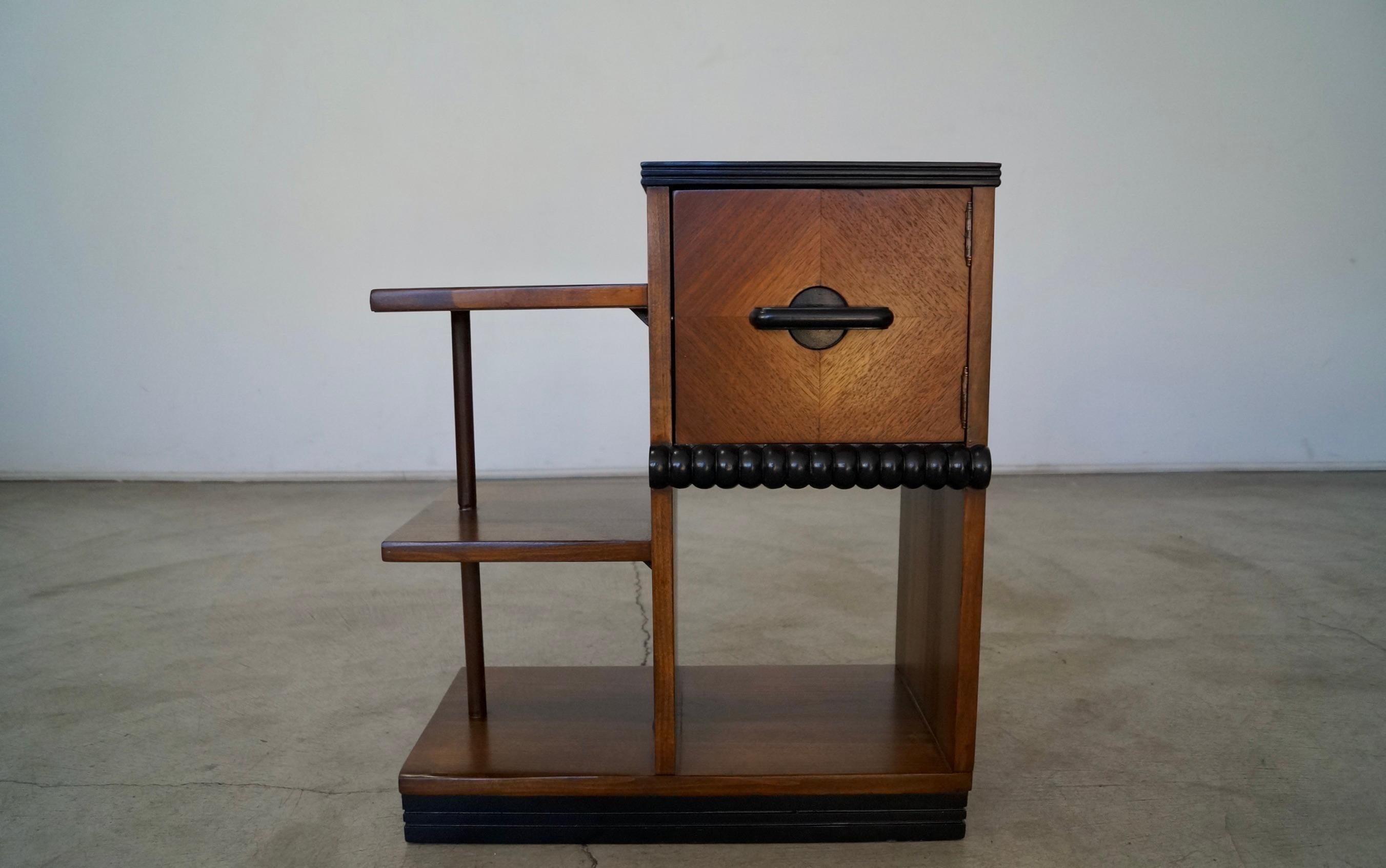 American 1930's Art Deco Cabinet / Shelf