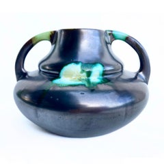 Vase en céramique Art déco des années 1930 des Faïenceries de Thulin (Belgique)