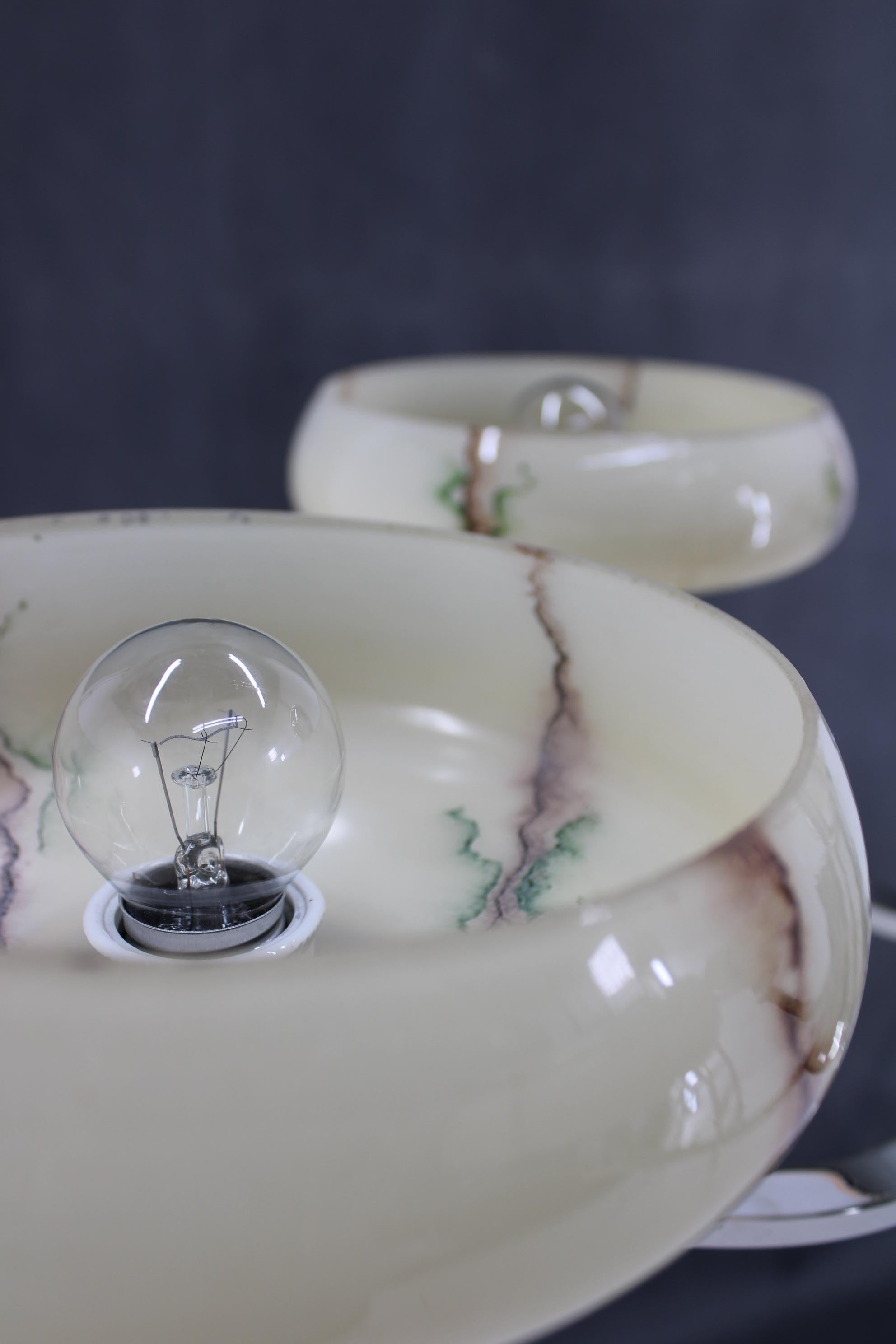 Lampadario Art Deco anni '30, Cecoslovacchia in vendita 4