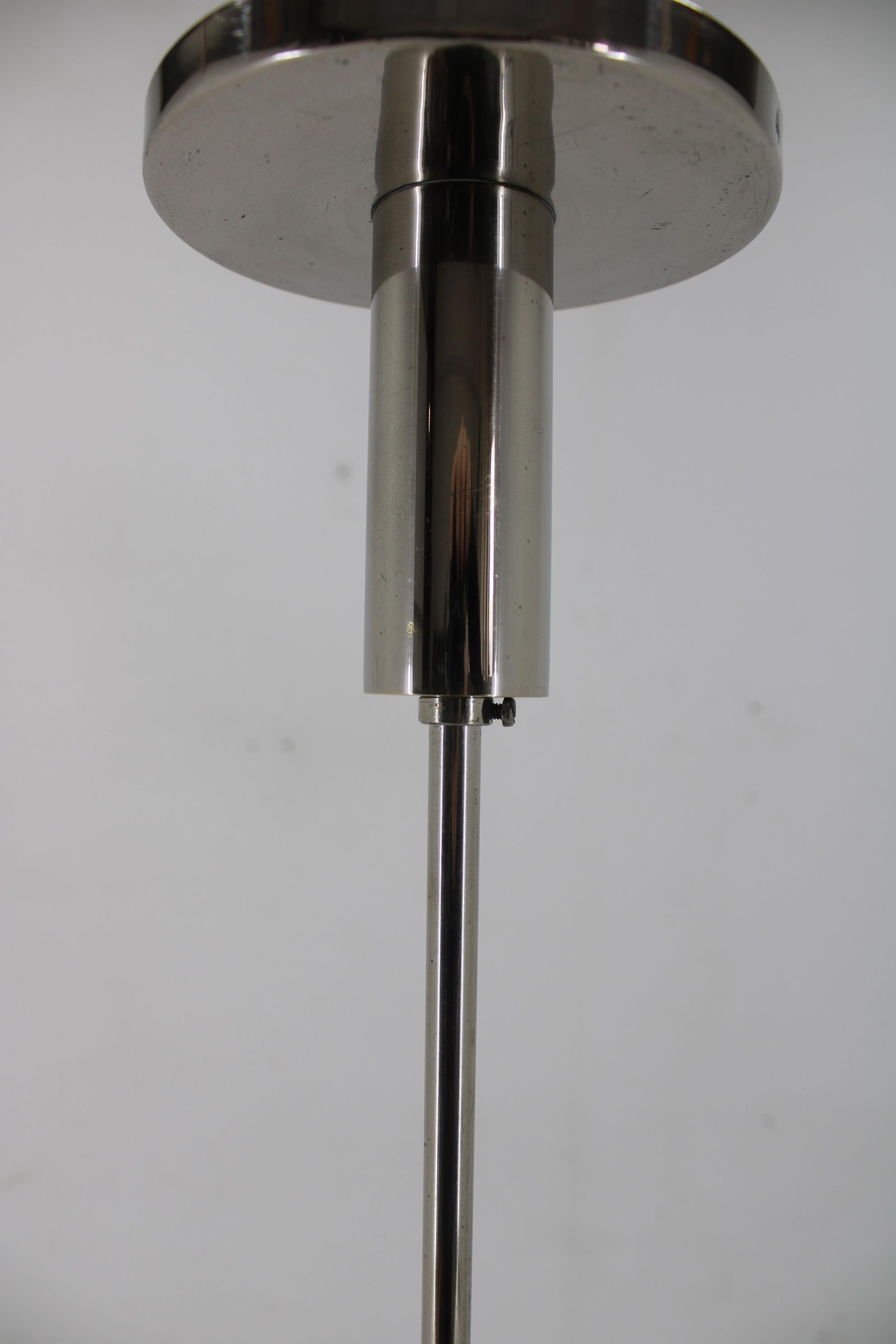 1930s Art Deco Chandelier, Czechoslovakia For Sale 8