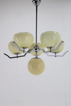 1930s Art Deco Chandelier, Czechoslovakia
