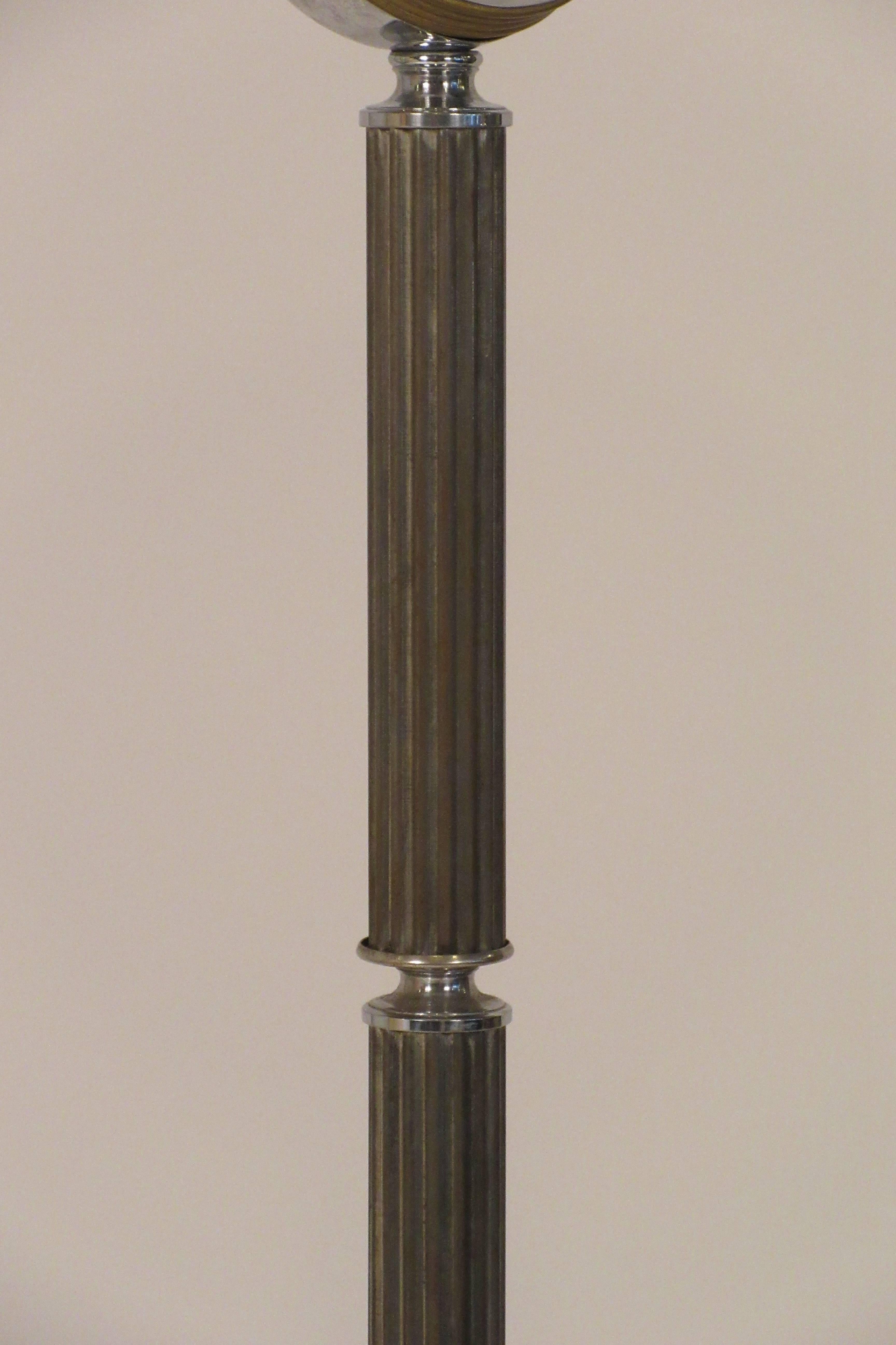 1930s Art Deco Chrome Floor Lamp 4