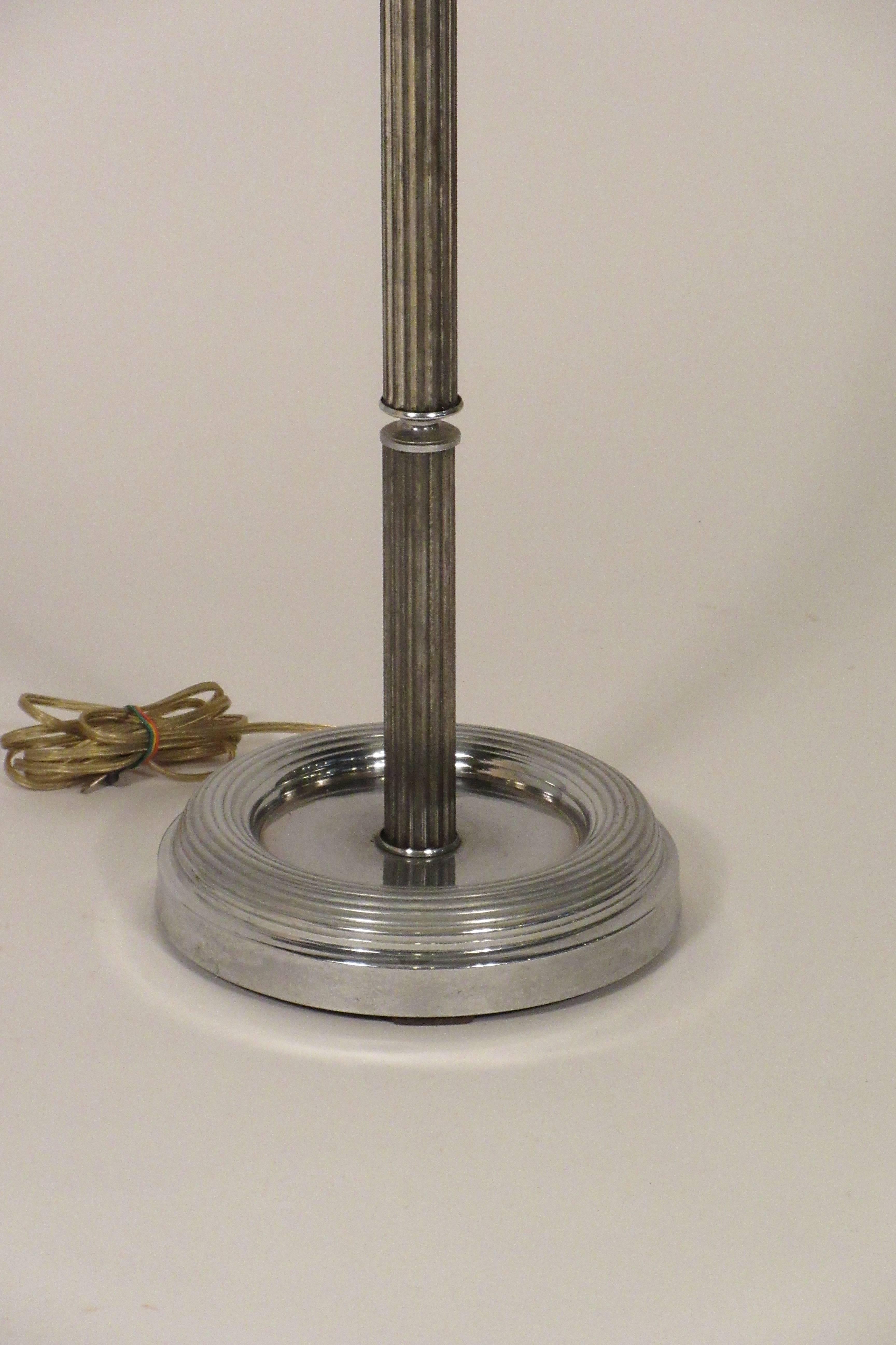 1930s Art Deco Chrome Floor Lamp 5