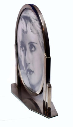 1930s Art Deco Chrome Picture Frame