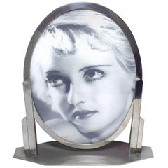 Vintage 1930s Art Deco Chrome Picture Frame