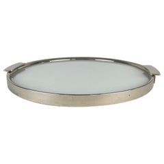 1930's Art Deco Chrome Round Tray