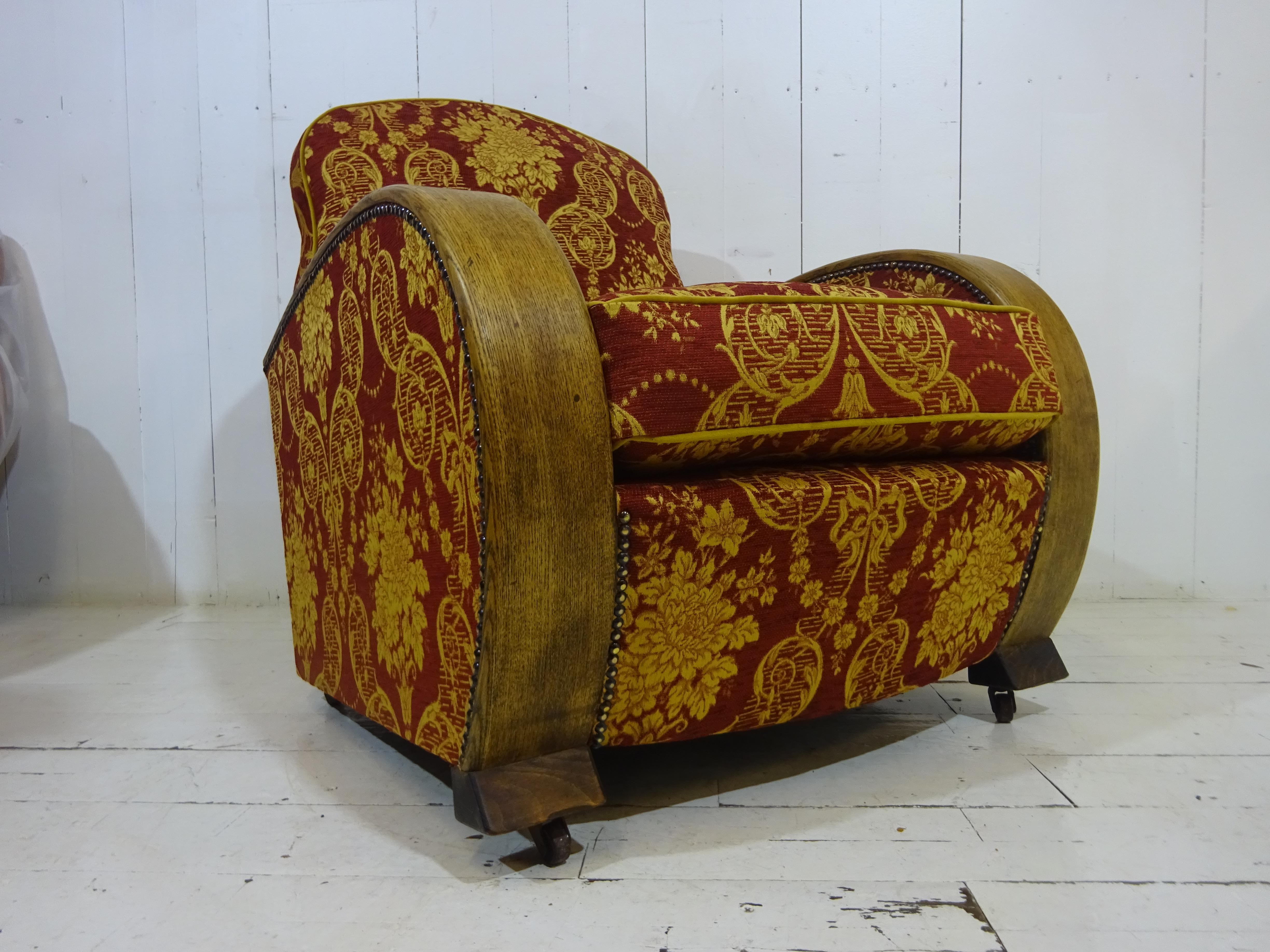 Art Deco Club Chair

A fabulous find by the team at the Rare Chair Company.

The chair is an original 1930's Art Deco club chair dated circa 1935 and thought to originate from Argentina. The quality of the chair is absolutely stunning. 

Solid beech