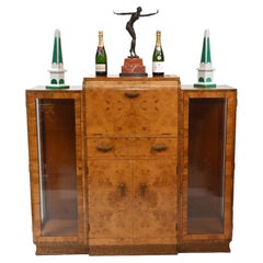 Art déco-Cocktailschrank aus den 1930er Jahren mit Vintage-Möbeln