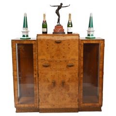 1930s Art Deco Cocktail Cabinet Vintage Furniture