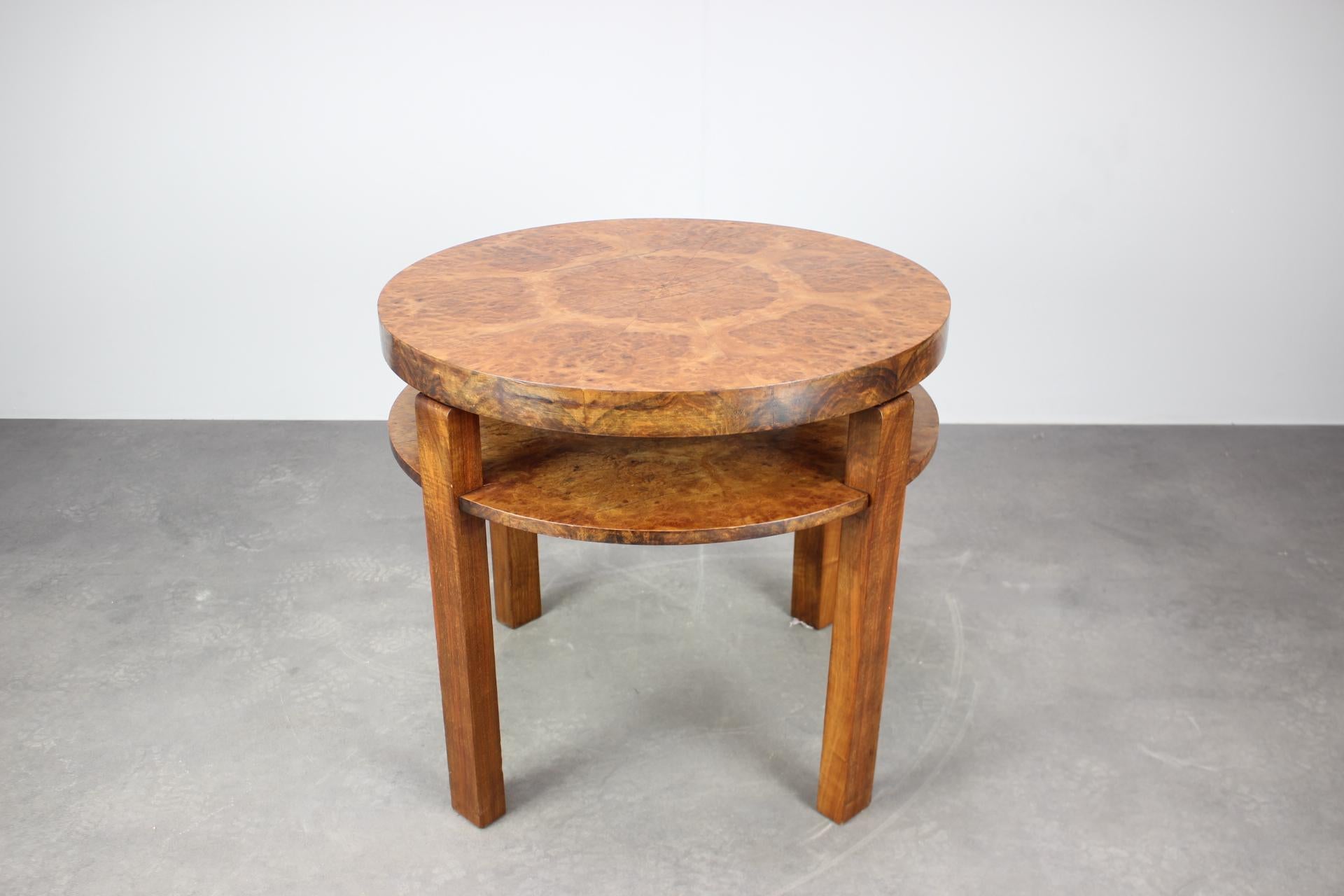 1930s Art Deco Coffee Table , Czechoslovakia In Good Condition For Sale In Praha, CZ