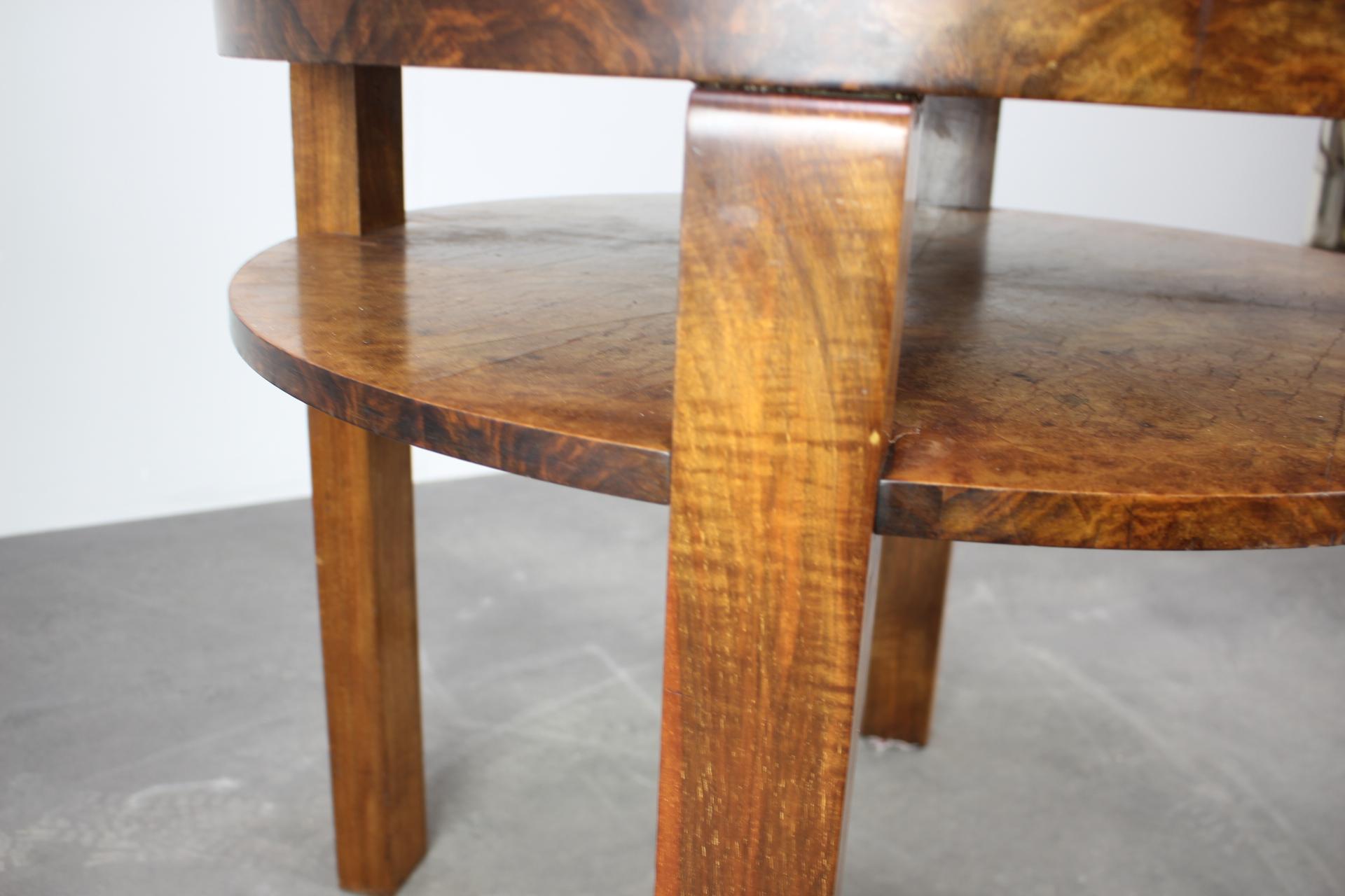 Mid-20th Century 1930s Art Deco Coffee Table , Czechoslovakia For Sale