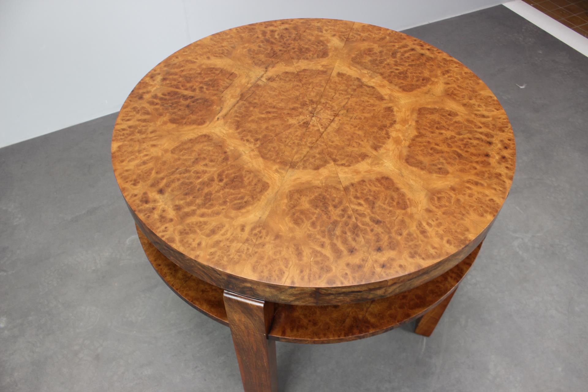 1930s Art Deco Coffee Table , Czechoslovakia For Sale 3