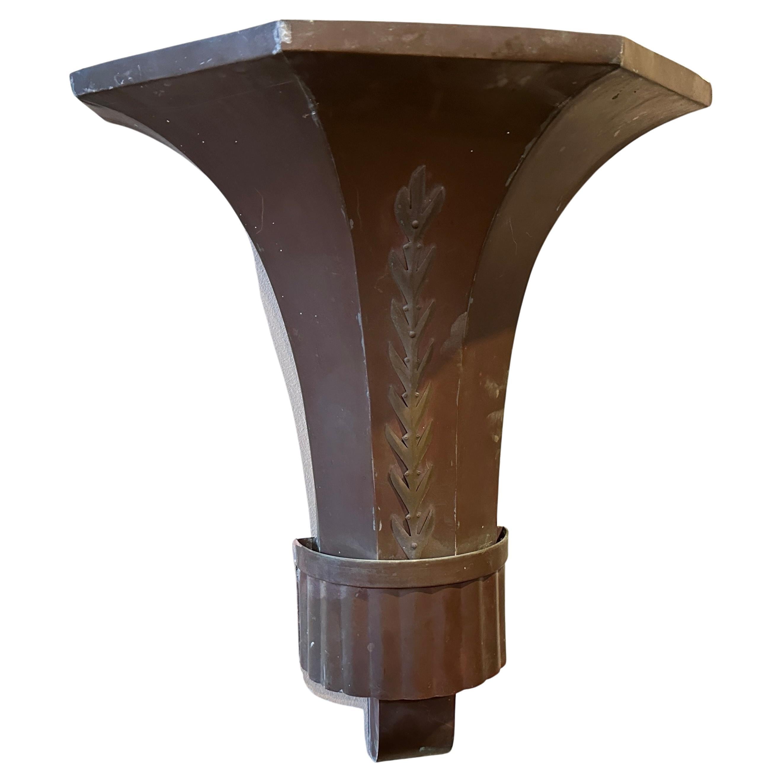 A lot of theater wall sconces designed and manufactured in Italy in the Thirties. They will be sold one by one, at the moment they do not have an electrical system but on request they will be supplied with lamp holder and wire. They are in original