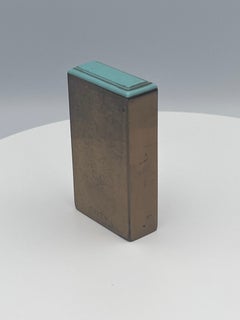 1930s Art Deco Coty Perfume  Bottle in Original Brass Lighter Style Case