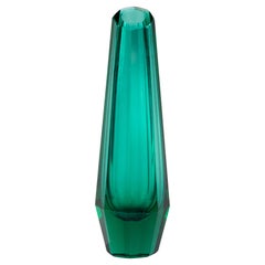 Vintage 1930's Art Deco Crystal Vase - Attributed to Josef Hoffmann for Moser