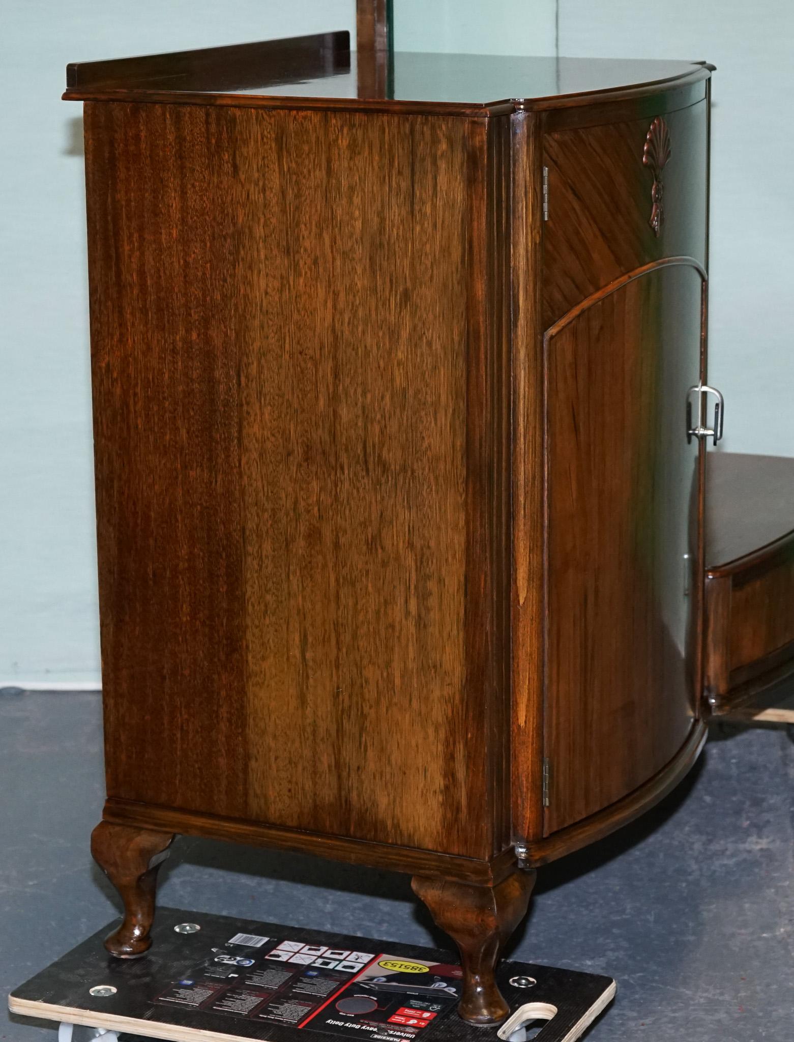 1930s ART DECO C.W.S CABINET WORKS DRESSING TABLE WITH MIRROR For Sale 3