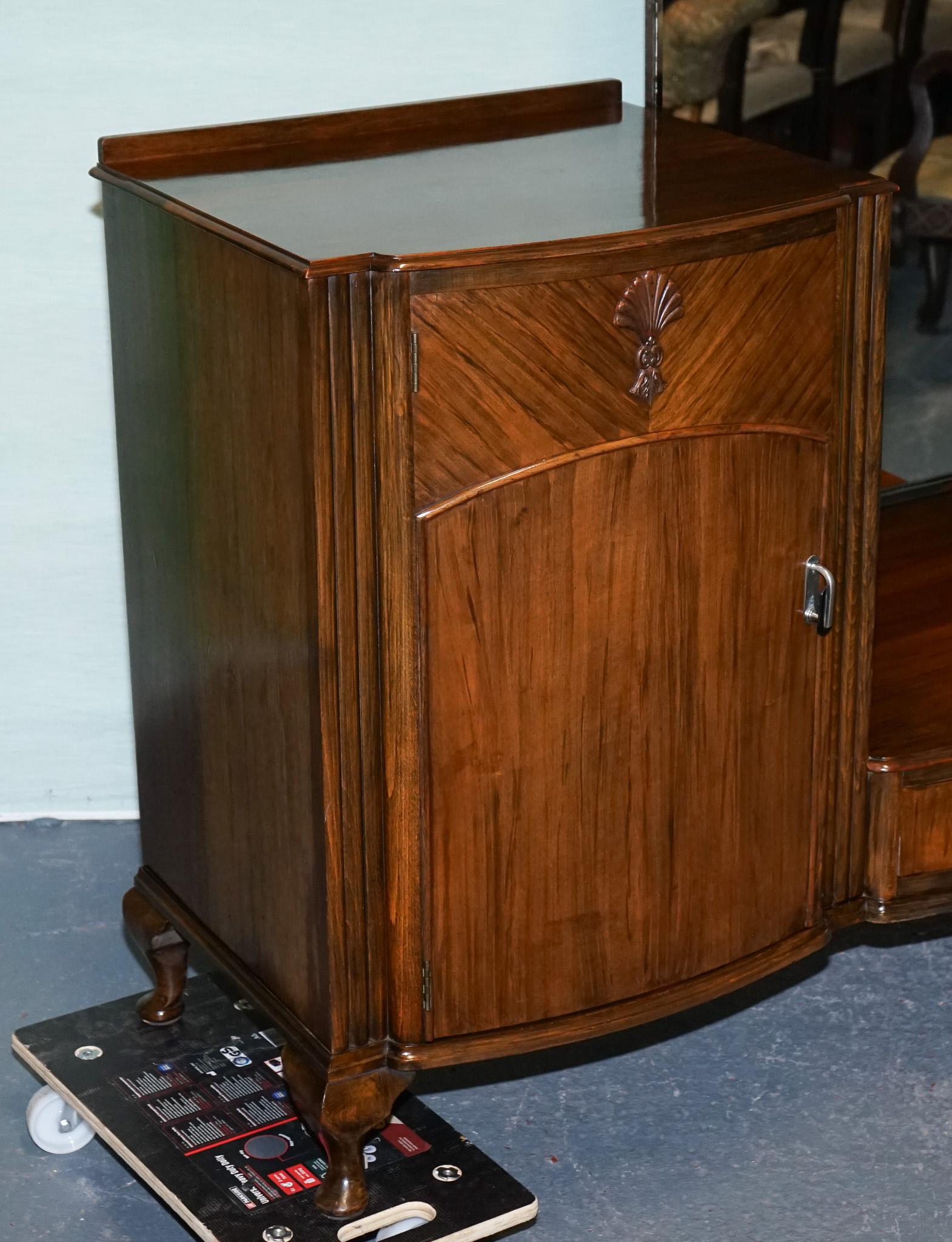 1930s ART DECO C.W.S CABINET WORKS DRESSING TABLE WITH MIRROR For Sale 6
