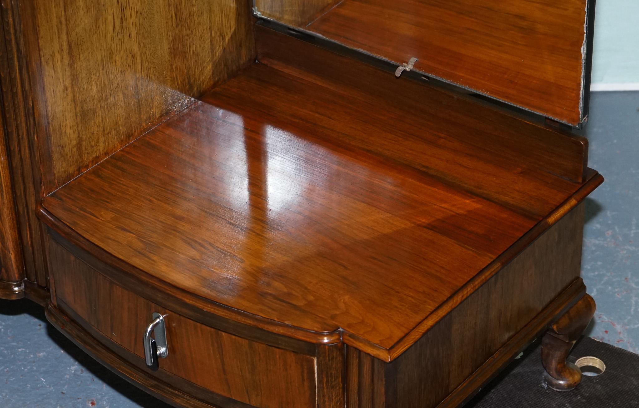 20th Century 1930s ART DECO C.W.S CABINET WORKS DRESSING TABLE WITH MIRROR For Sale