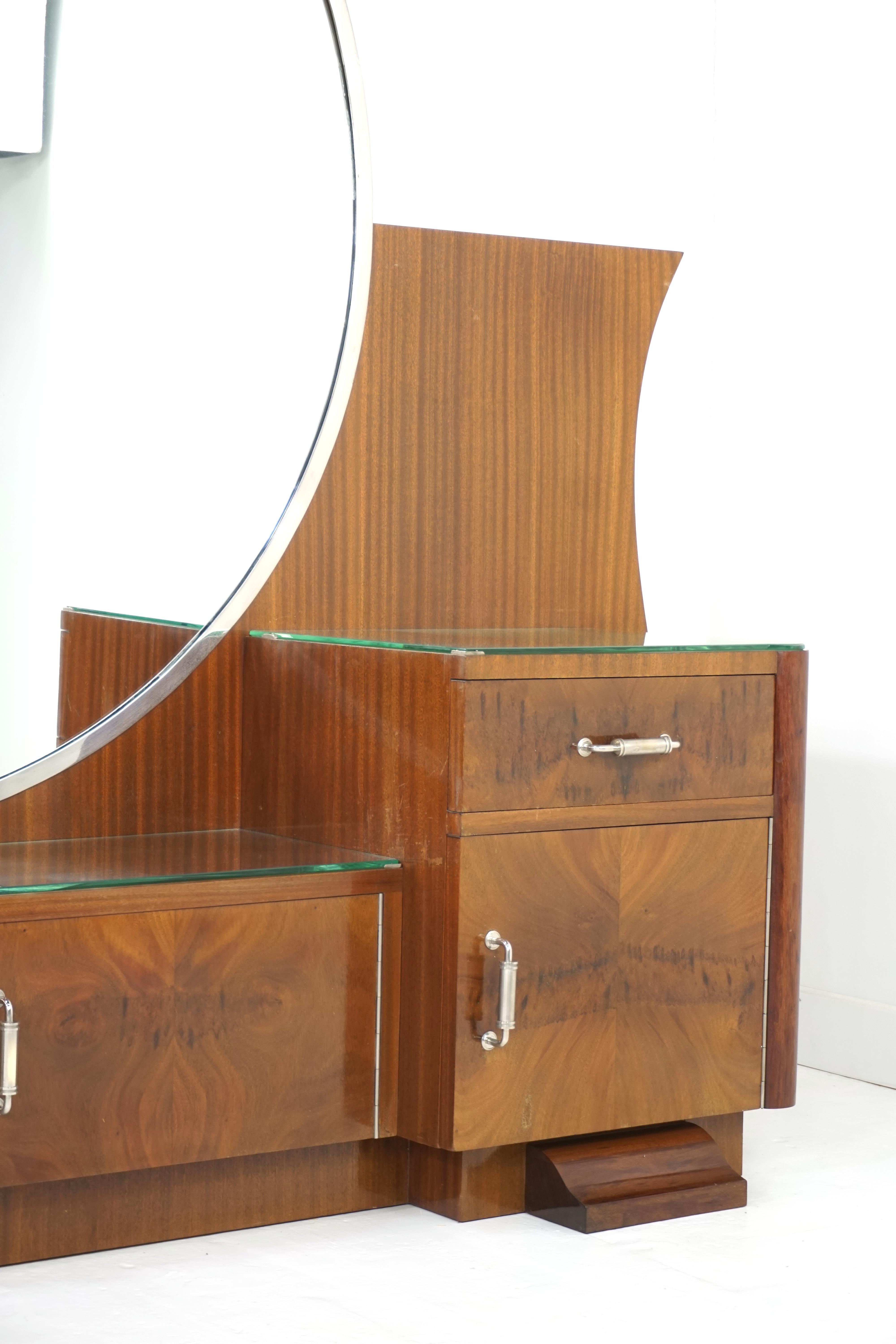 Europeo Tavolino da toilette grande di design Art Deco degli anni '30