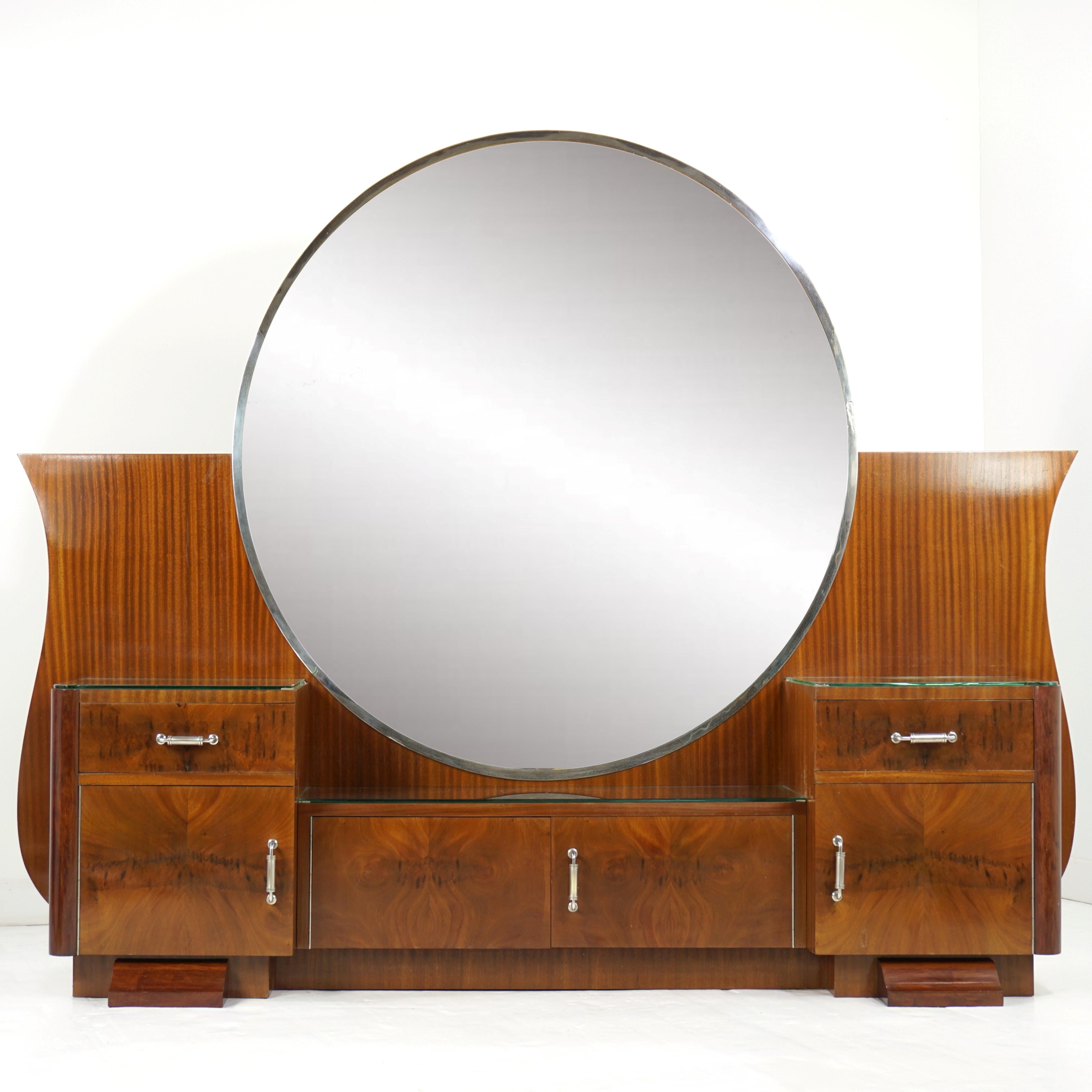 Tavolino da toilette grande di design Art Deco degli anni '30 2