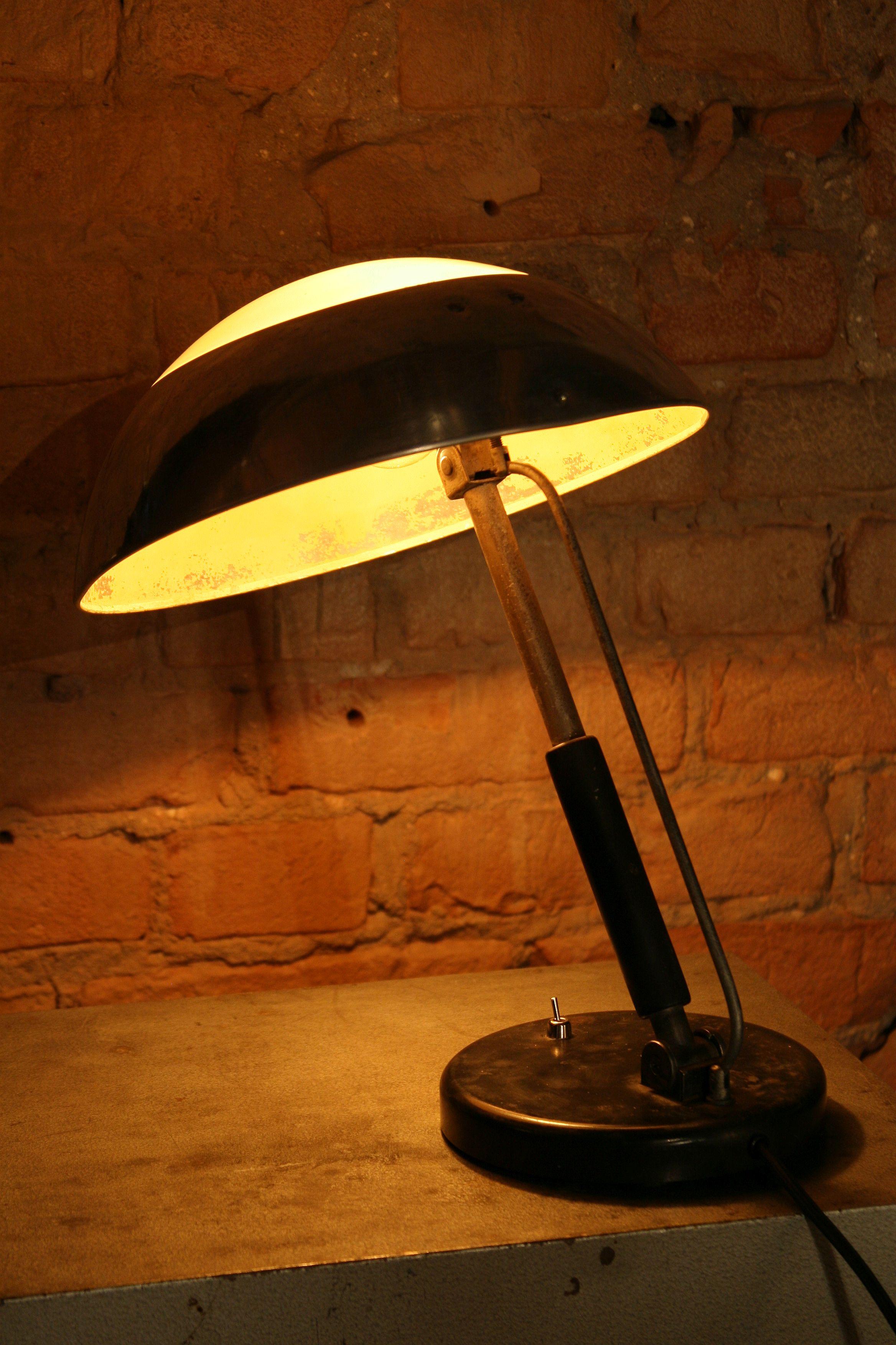 German 1930s Art Deco Desk Lamp Designed by Karl Trabert