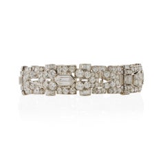 Bracciale con diamanti Art Deco anni '30