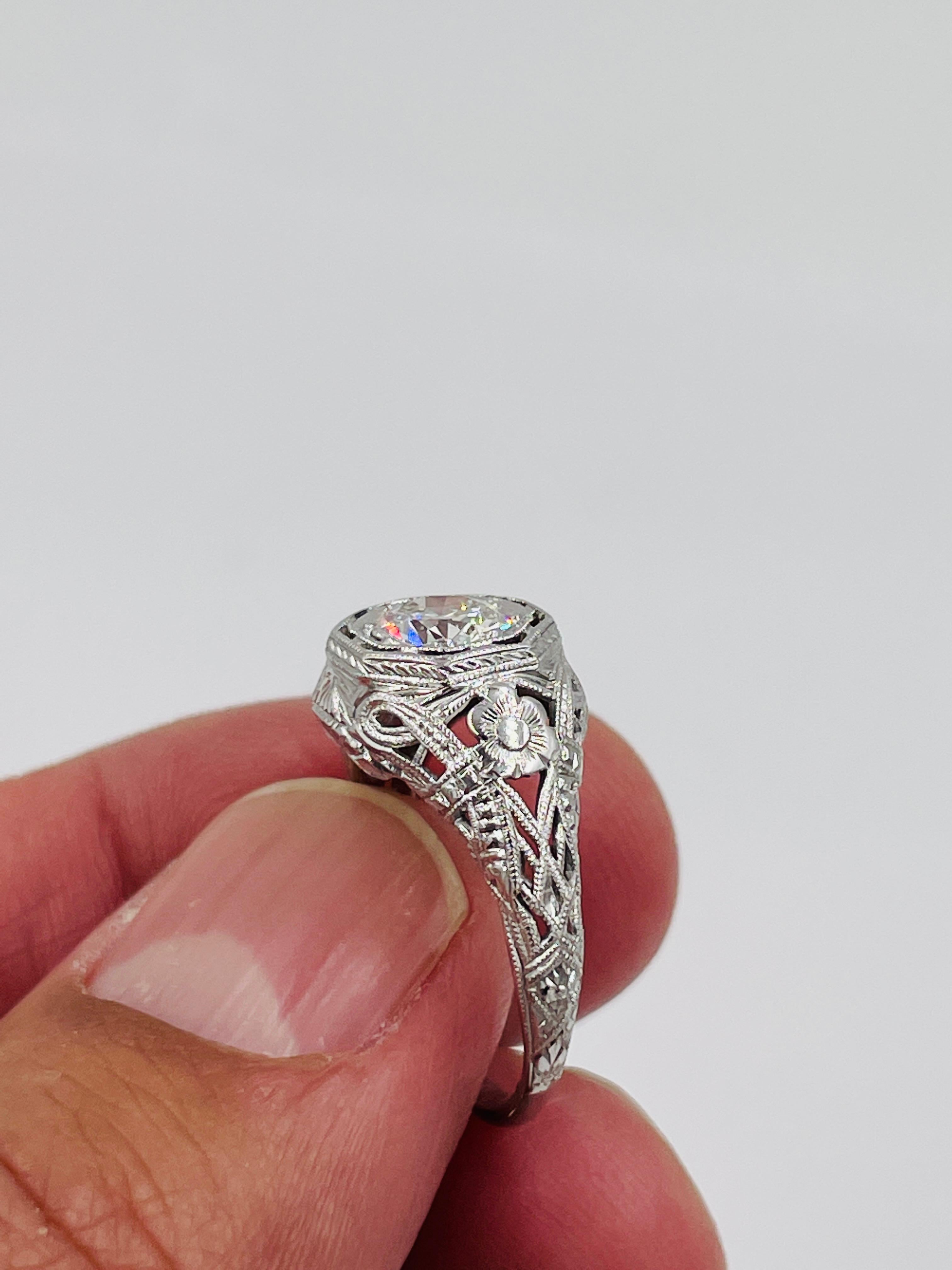1930er Art Deco Diamant Verlobungsring für Damen oder Herren
