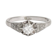 1930s Art Deco Diamond Engagement Ring