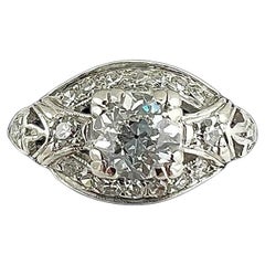 1930s Art Deco Diamond Platinum Engagement Ring