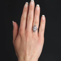 1930s Art Deco Diamonds Openwork Platinum Ring