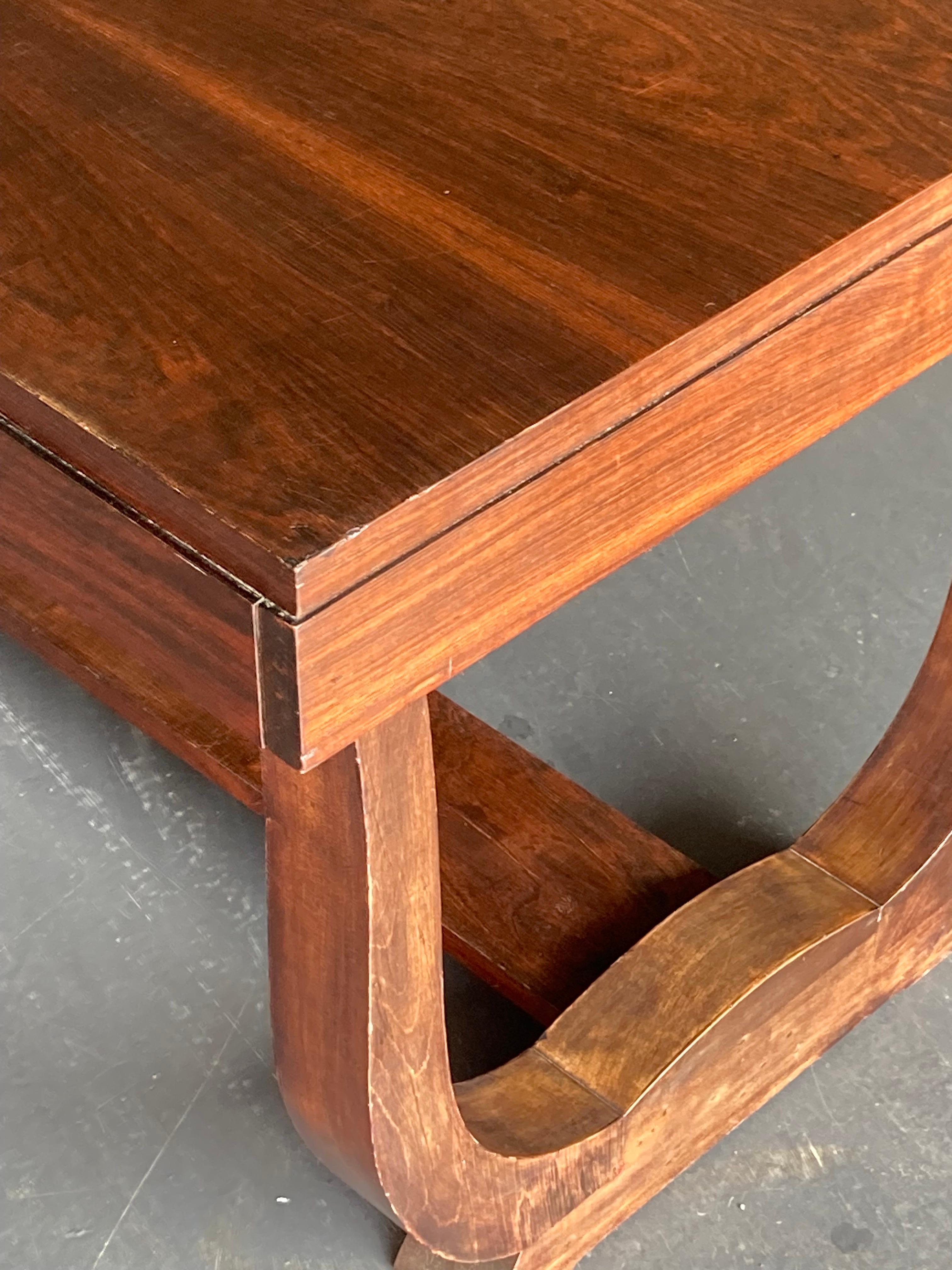 1930's Art Deco Dining Occasional or Hall Table by Maison Dominique, France. For Sale 8