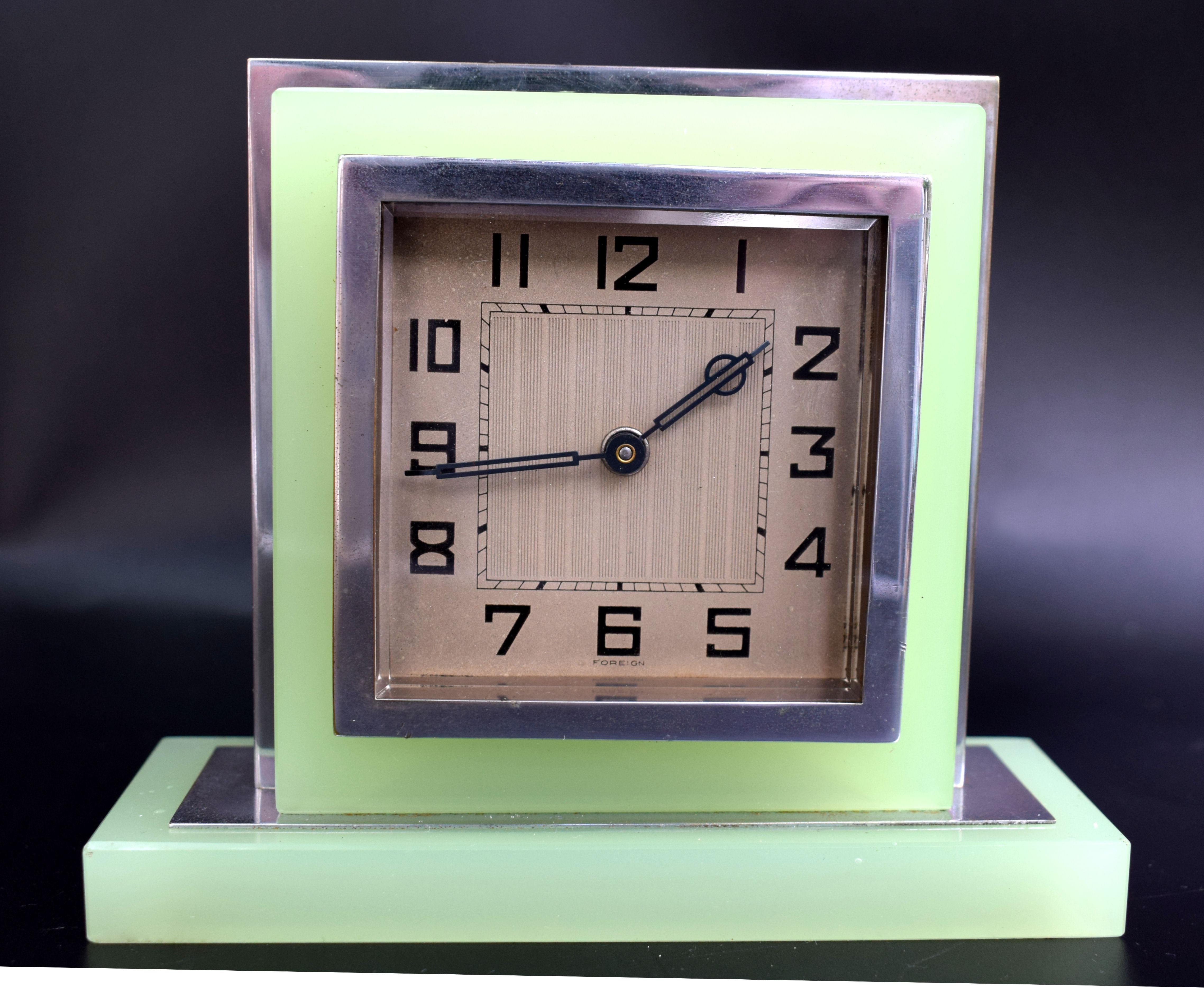 uranium glass clock