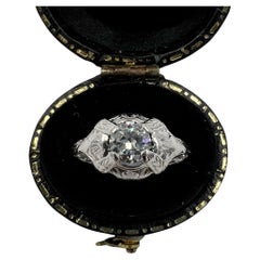 1930s Art Deco European Cut Diamond Engagement Ring