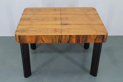 1930s Art Deco Extendable Dining Table in Walnut Finish , Czechoslovakia