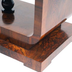 1920s Art Deco Extendable Table by Osvaldo Borsani, in Burl Walnut