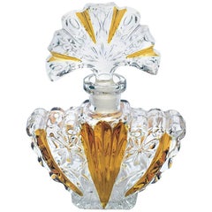 1930s Art Deco Fan Shaped Perfume Bottle