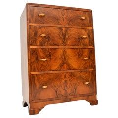 1930
s Art Deco Figured Walnut Chest of Drawers