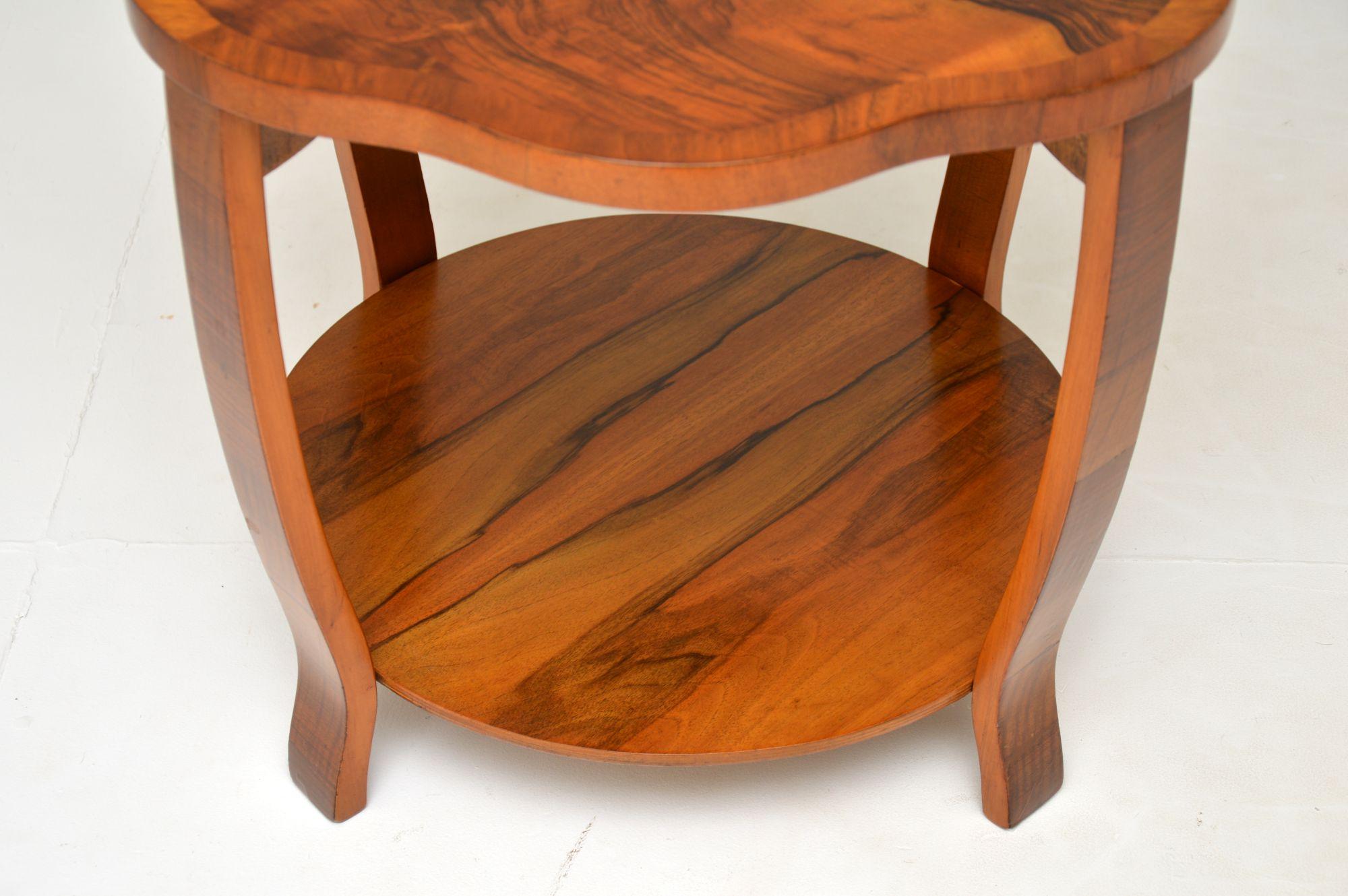 20th Century 1930's Art Deco Figured Walnut Occasional / Coffee Table