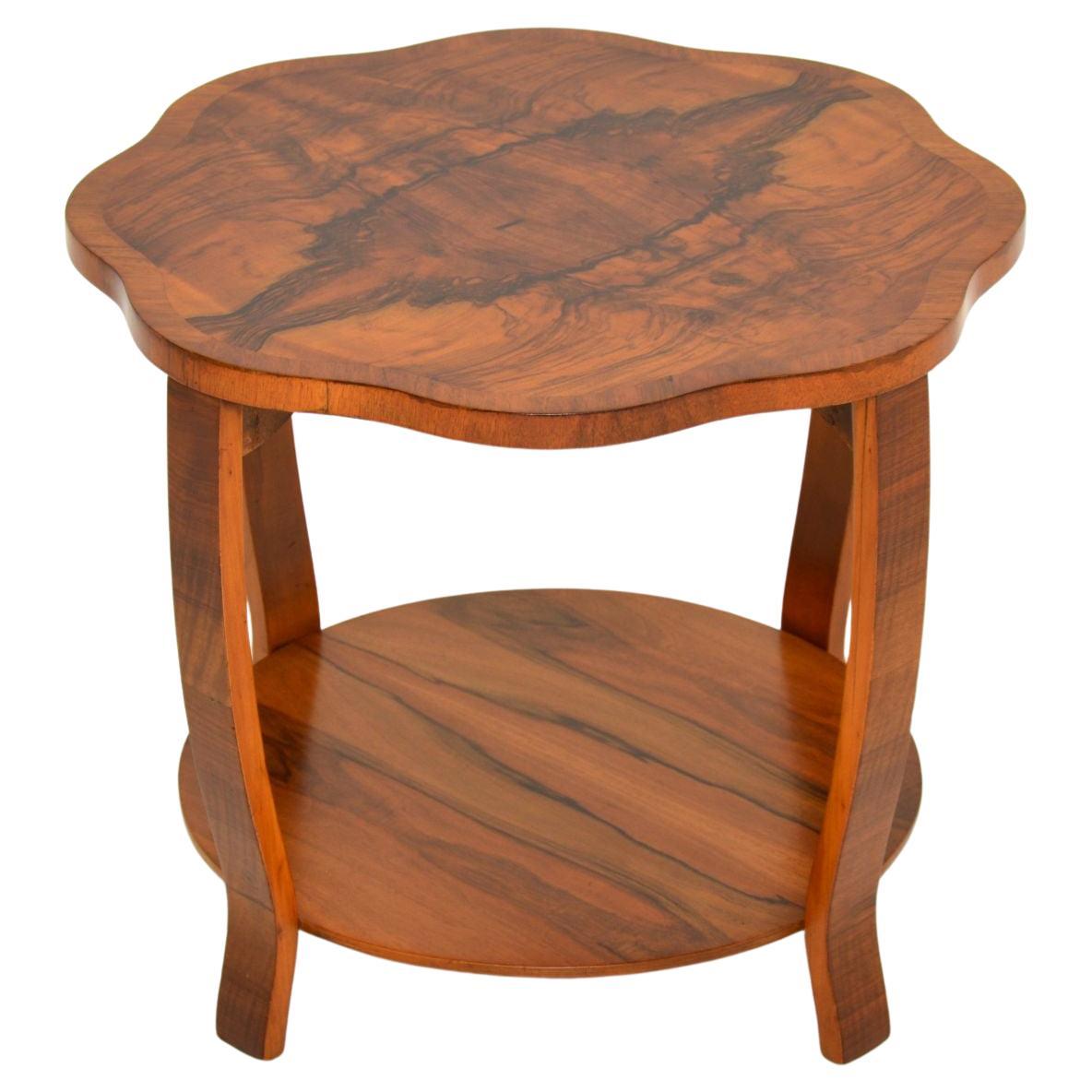 1930's Art Deco Figured Walnut Occasional / Coffee Table