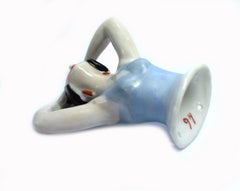 1930s, Art Deco Flapper Girl Pin Cushion Half Doll