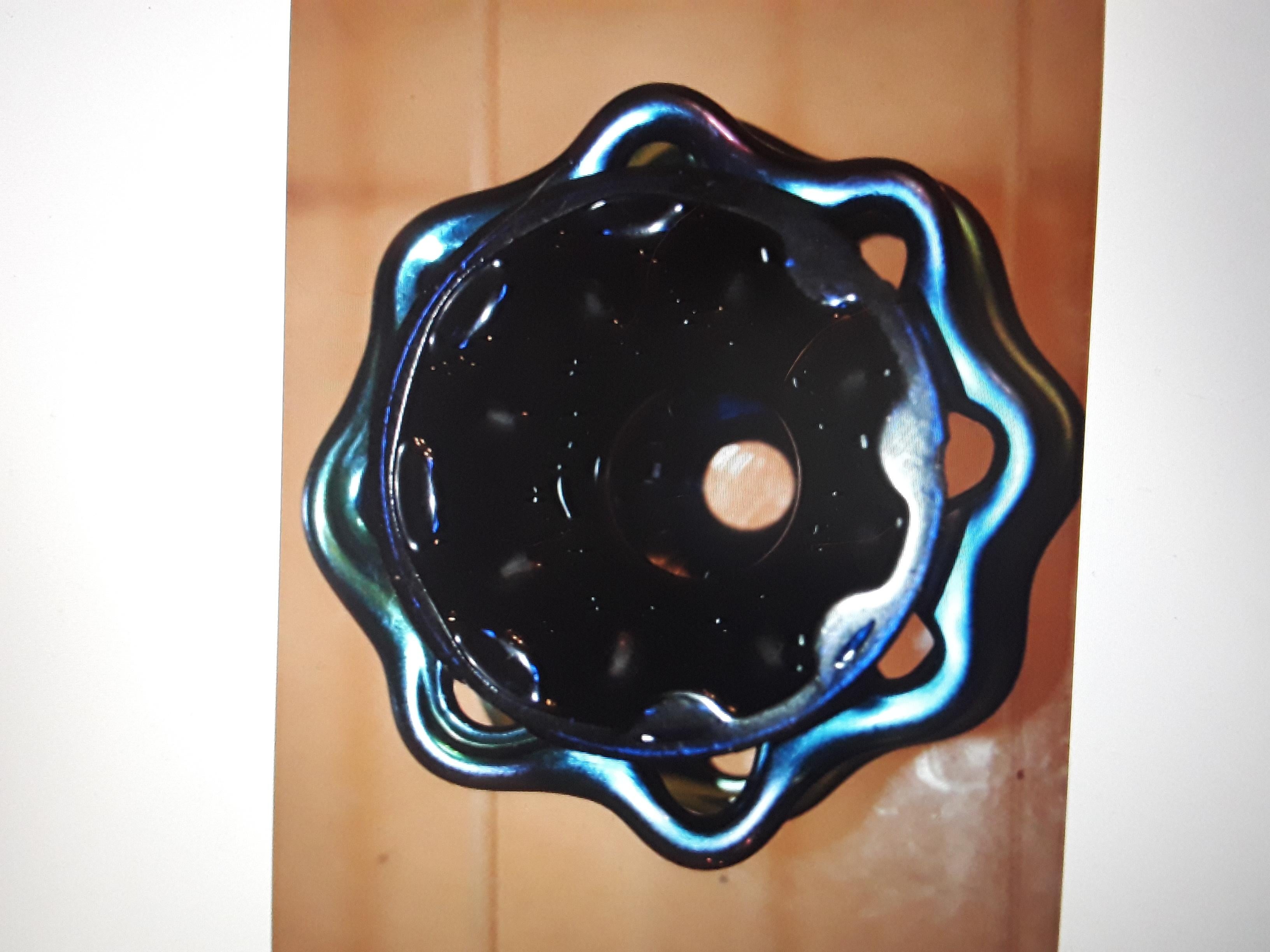 Vase Art Déco Frederic Carders bleu Aurene Bud [Frog] par Steuben Art Glass, années 1930 Bon état - En vente à Opa Locka, FL