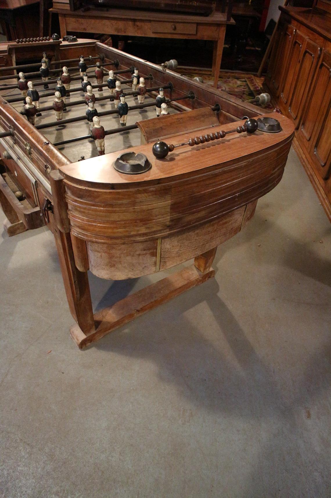 1930s Art Deco French Cafe Foosball Table or Football Table 3
