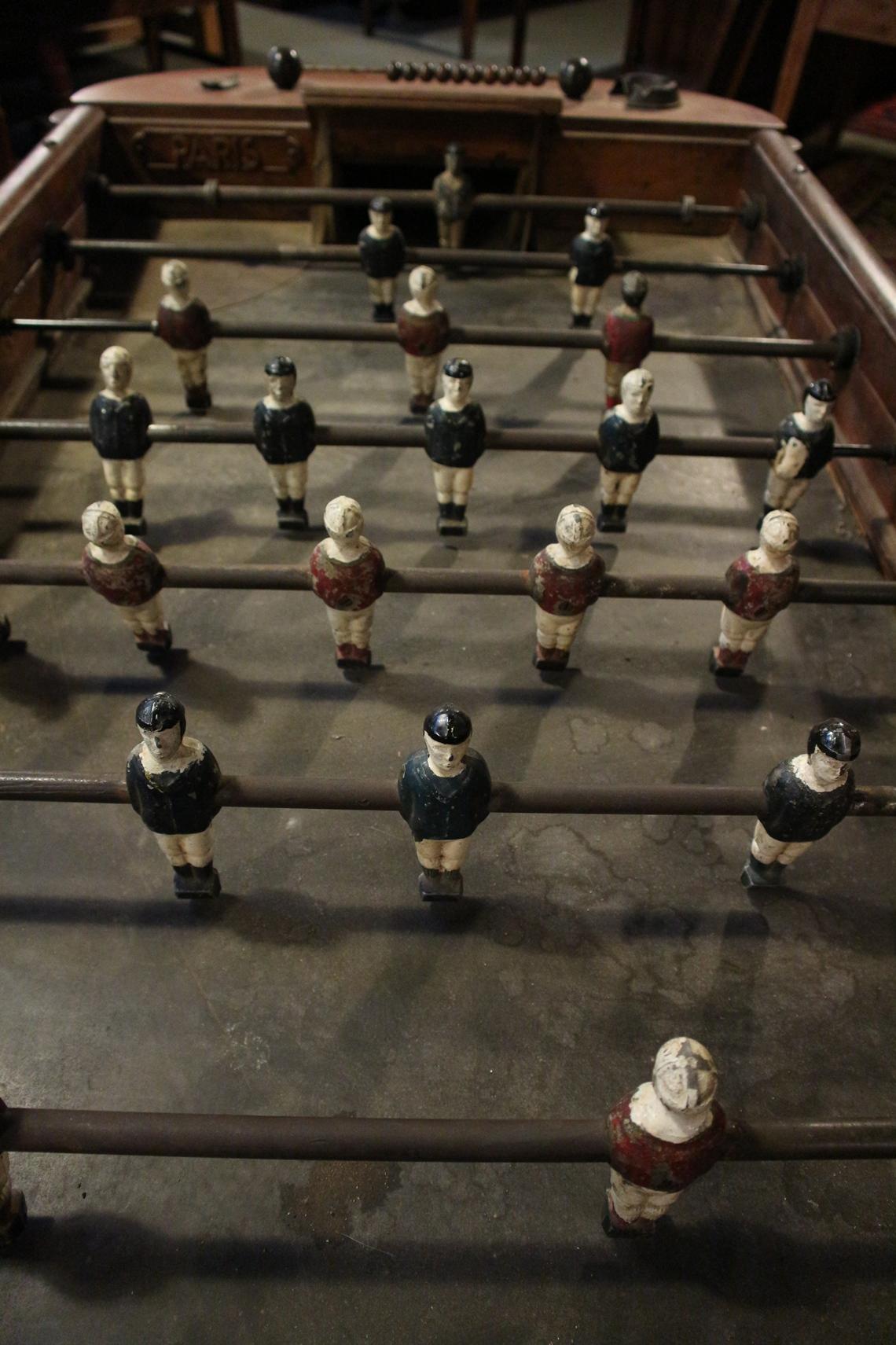 1930s Art Deco French Cafe Foosball Table or Football Table 8