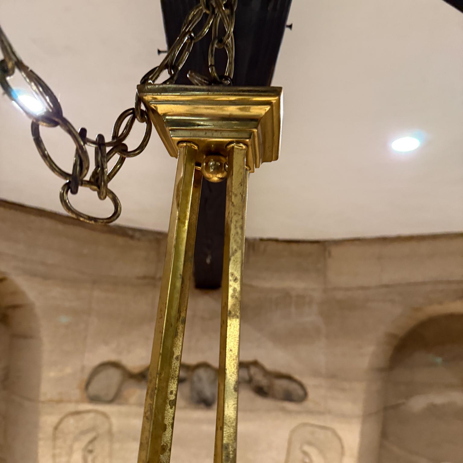 Vetro artistico Lampadario francese Art Deco anni '30 EJG Jean Gauthier Francia in vendita