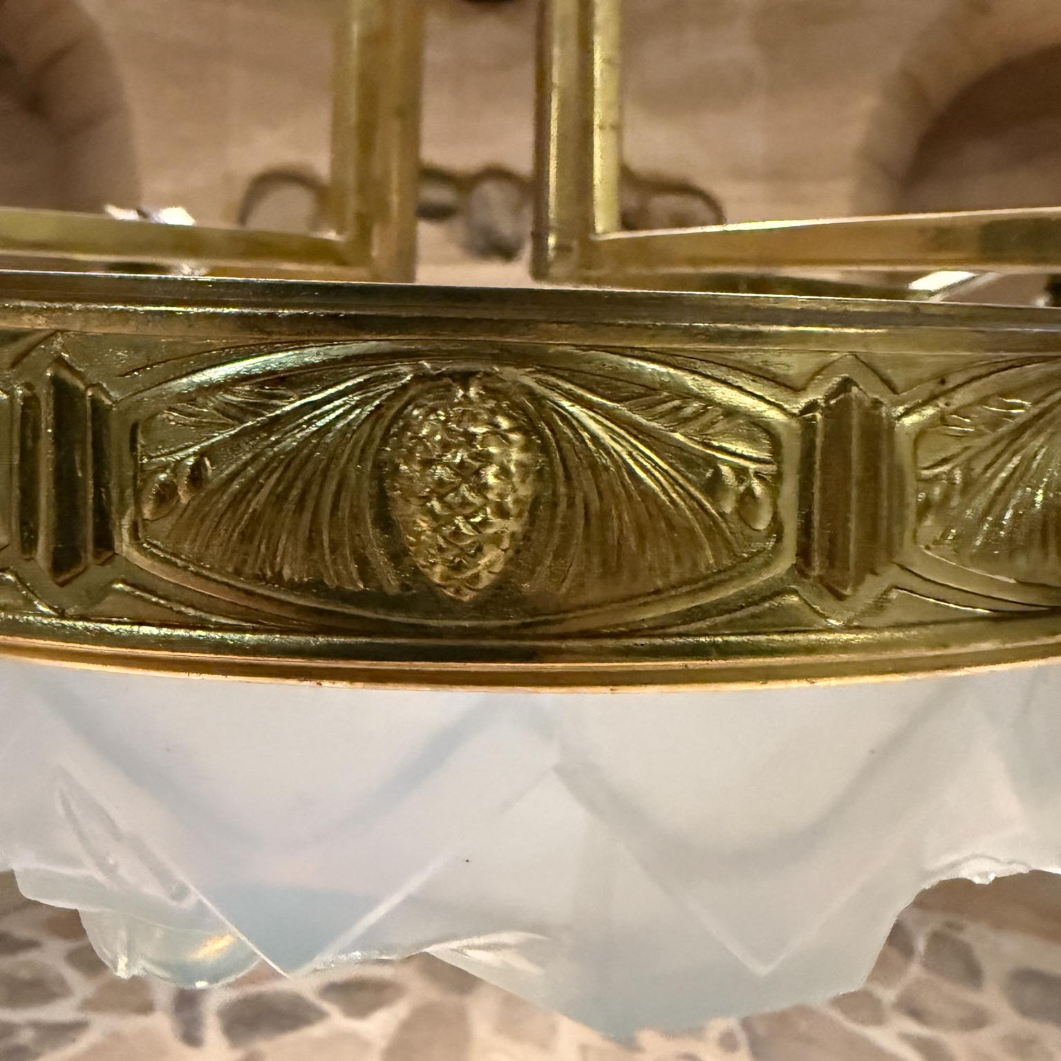 Lampadario francese Art Deco anni '30 EJG Jean Gauthier Francia in vendita 1